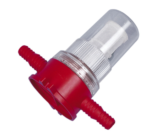 Feinfilter mit Schauglas, 10/12mm Schlauchanschluss